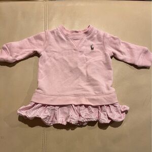 Ralph Lauren Pink Ruffled Kids Sweater